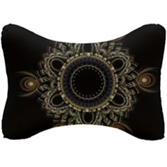 Fractal Mandala Intricate Seat Head Rest Cushion by Simbadda