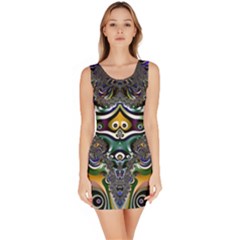 Fractal Art Artwork Design Pattern Bodycon Dress by Simbadda