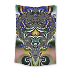 Fractal Art Artwork Design Pattern Small Tapestry by Simbadda