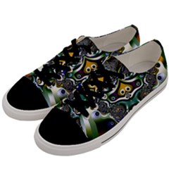 Fractal Art Artwork Design Pattern Men s Low Top Canvas Sneakers by Simbadda