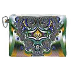 Fractal Art Artwork Design Pattern Canvas Cosmetic Bag (xl) by Simbadda