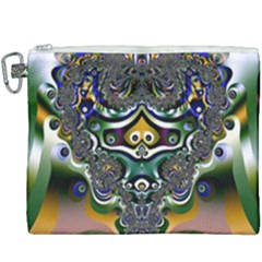 Fractal Art Artwork Design Pattern Canvas Cosmetic Bag (xxxl) by Simbadda