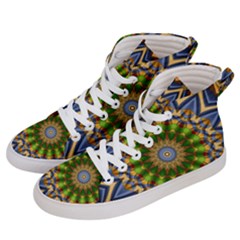 Abstract Antique Art Background Pattern Men s Hi-top Skate Sneakers by Simbadda