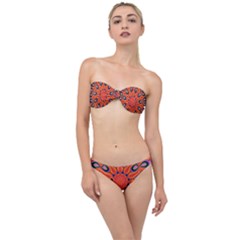 Abstract Art Abstract Background Classic Bandeau Bikini Set