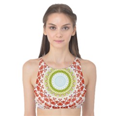 Fractal Kaleidoscope Mandala Tank Bikini Top by Simbadda