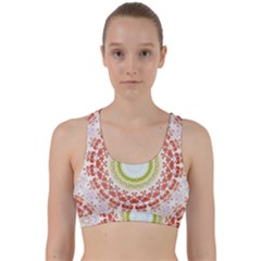 Fractal Kaleidoscope Mandala Back Weave Sports Bra