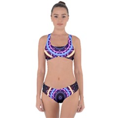 Mandala Art Design Pattern Criss Cross Bikini Set by Simbadda