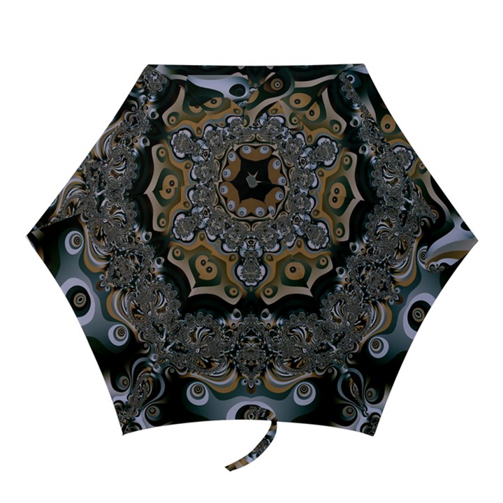 Fractal Art Artwork Design Mini Folding Umbrellas