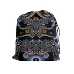 Fractal Art Artwork Design Drawstring Pouch (xl) by Simbadda