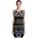 Fractal Art Artwork Design Sleeveless Velvet Midi Dress View1