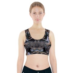 Fractal Art Artwork Design Sports Bra With Pocket by Simbadda