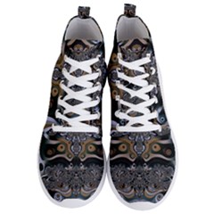 Fractal Art Artwork Design Men s Lightweight High Top Sneakers by Simbadda