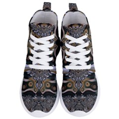 Fractal Art Artwork Design Women s Lightweight High Top Sneakers