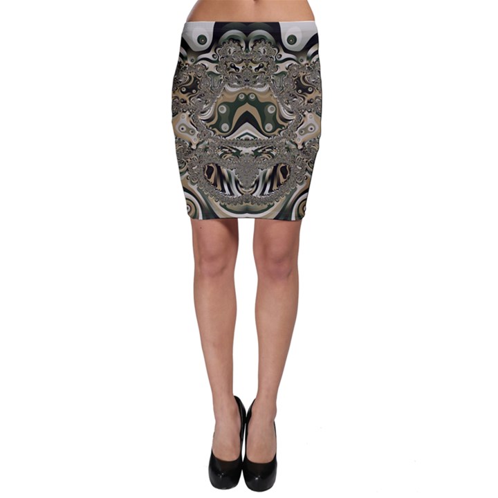 Fractal Art Artwork Design Bodycon Skirt