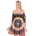 Ornamental Shape Concentric Round Cutout Spaghetti Strap Chiffon Dress View1