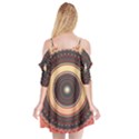 Ornamental Shape Concentric Round Cutout Spaghetti Strap Chiffon Dress View2