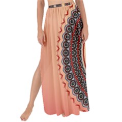 Ornamental Shape Concentric Round Maxi Chiffon Tie-up Sarong by Simbadda