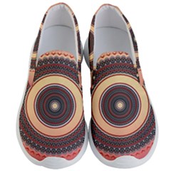 Ornamental Shape Concentric Round Men s Lightweight Slip Ons