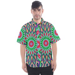 3d Abstract Art Abstract Background Men s Short Sleeve Shirt