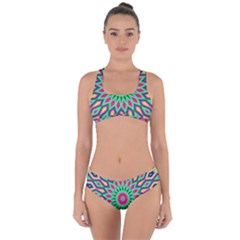 3d Abstract Art Abstract Background Criss Cross Bikini Set by Simbadda