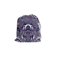 Fractal Art Artwork Design Drawstring Pouch (small) by Simbadda