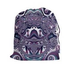 Fractal Art Artwork Design Drawstring Pouch (xxl) by Simbadda