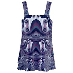 Fractal Art Artwork Design Kids  Layered Skirt Swimsuit