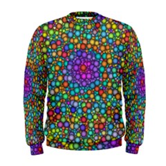 Points Mandala Kaleidoscope Men s Sweatshirt by Simbadda