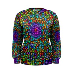 Points Mandala Kaleidoscope Women s Sweatshirt by Simbadda