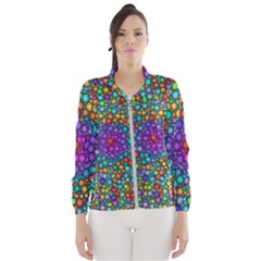 Points Mandala Kaleidoscope Windbreaker (women) by Simbadda