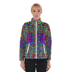 Points Mandala Kaleidoscope Winter Jacket by Simbadda