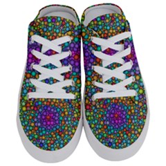 Points Mandala Kaleidoscope Half Slippers