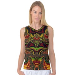 Fractal Art Artwork Design Women s Basketball Tank Top by Simbadda