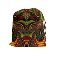 Fractal Art Artwork Design Drawstring Pouch (xl) by Simbadda