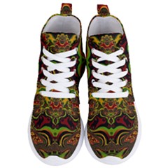 Fractal Art Artwork Design Women s Lightweight High Top Sneakers