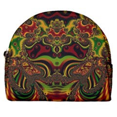 Fractal Art Artwork Design Horseshoe Style Canvas Pouch by Simbadda