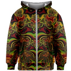 Fractal Art Artwork Design Kids Zipper Hoodie Without Drawstring