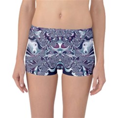 Pattern Fractal Art Artwork Design Reversible Boyleg Bikini Bottoms by Simbadda