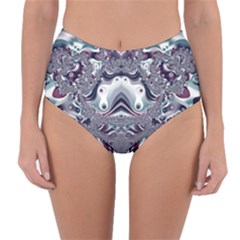 Pattern Fractal Art Artwork Design Reversible High-waist Bikini Bottoms by Simbadda