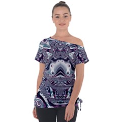 Pattern Fractal Art Artwork Design Tie-up Tee