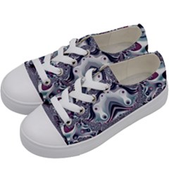 Pattern Fractal Art Artwork Design Kids  Low Top Canvas Sneakers by Simbadda