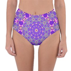 Abstract Art Abstract Background Reversible High-waist Bikini Bottoms by Simbadda