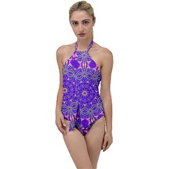 Abstract Art Abstract Background Go With The Flow One Piece Swimsuit