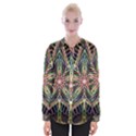 Star Mandala Pattern Design Doodle Womens Long Sleeve Shirt View1