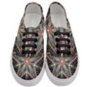 Star Mandala Pattern Design Doodle Women s Classic Low Top Sneakers View1