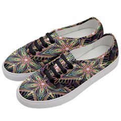 Star Mandala Pattern Design Doodle Women s Classic Low Top Sneakers by Simbadda