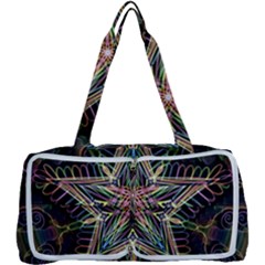 Star Mandala Pattern Design Doodle Multi Function Bag by Simbadda