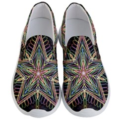 Star Mandala Pattern Design Doodle Men s Lightweight Slip Ons by Simbadda