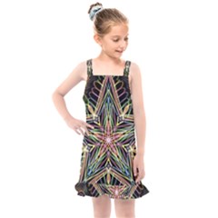 Star Mandala Pattern Design Doodle Kids  Overall Dress