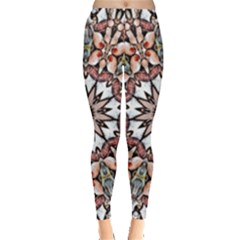 Abstract Art Texture Mandala Leggings  by Simbadda